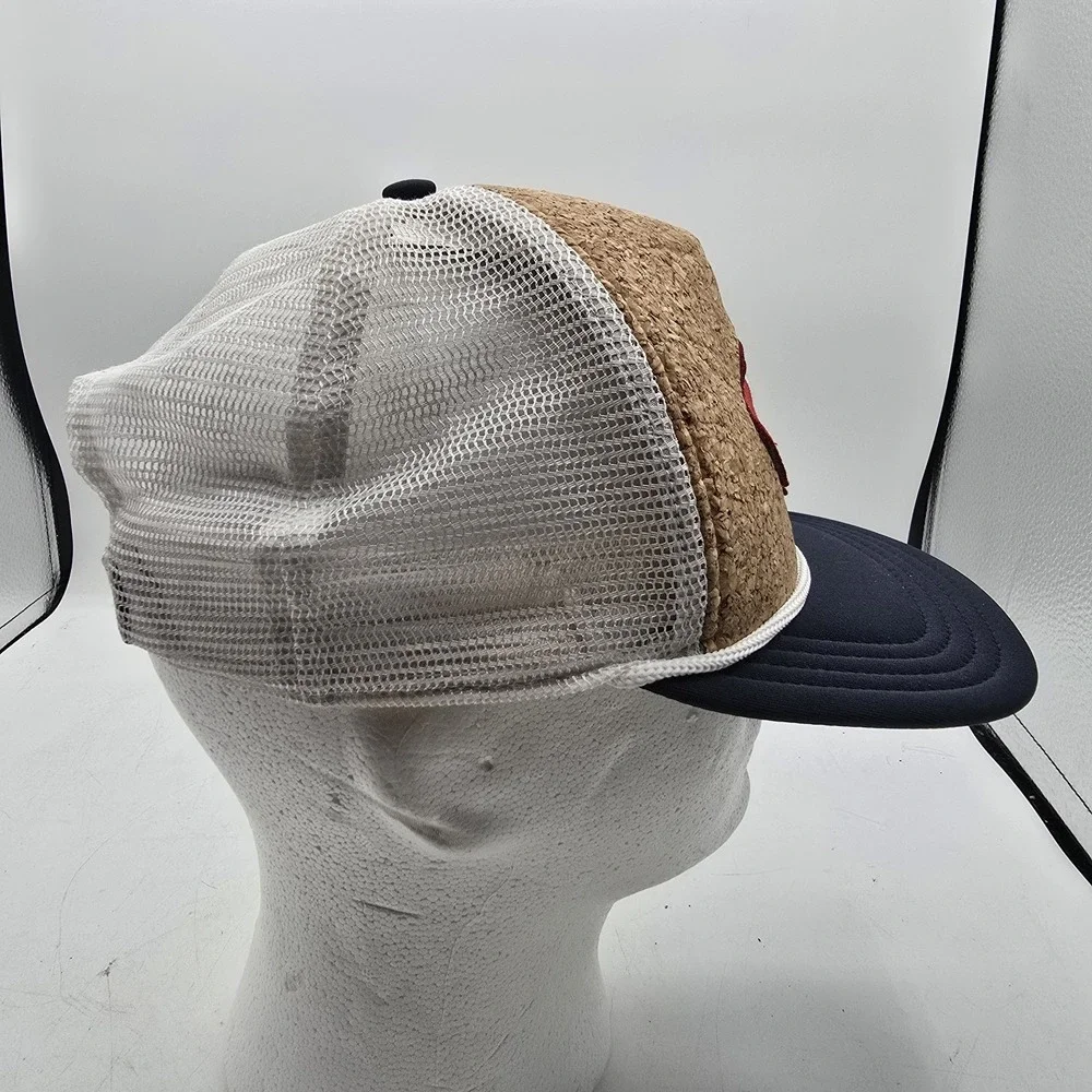 Vans Off The Wall Hat Cap Snapback Cork Trucker Skater Adjustable Black Unisex